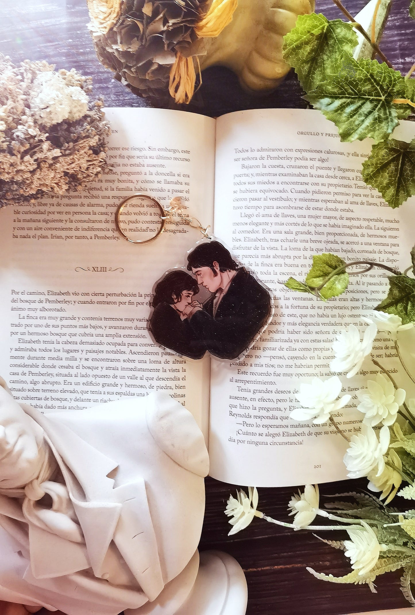 [ORGULLO Y PREJUICIO] Darcy & Elizanbeth Llavero de acrílico transparente