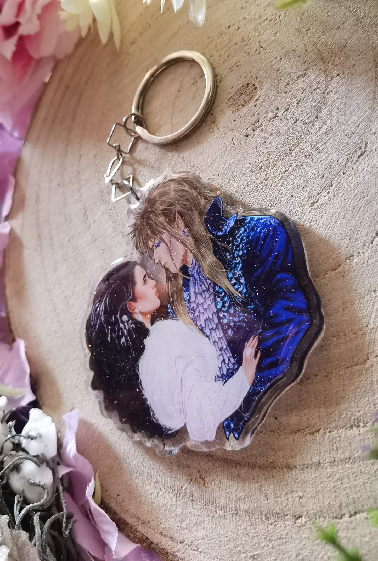 ELRIEL - Azriel & Elain - ACOMAF - ACOWAR - A Court of Thorns and Roses inspired transparent acrylic keychain