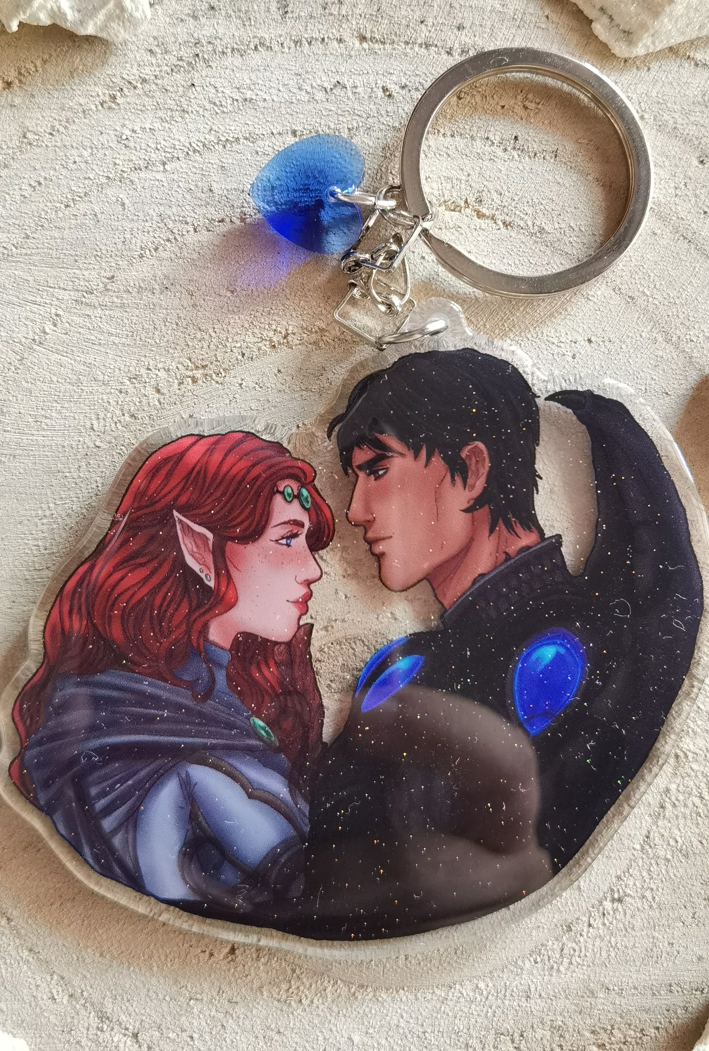 ELRIEL - Azriel & Elain - ACOMAF - ACOWAR - A Court of Thorns and Roses inspired transparent acrylic keychain