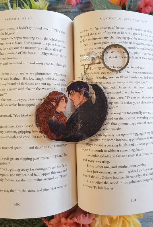 ELRIEL - Azriel & Elain - ACOMAF - ACOWAR - A Court of Thorns and Roses inspired transparent acrylic keychain