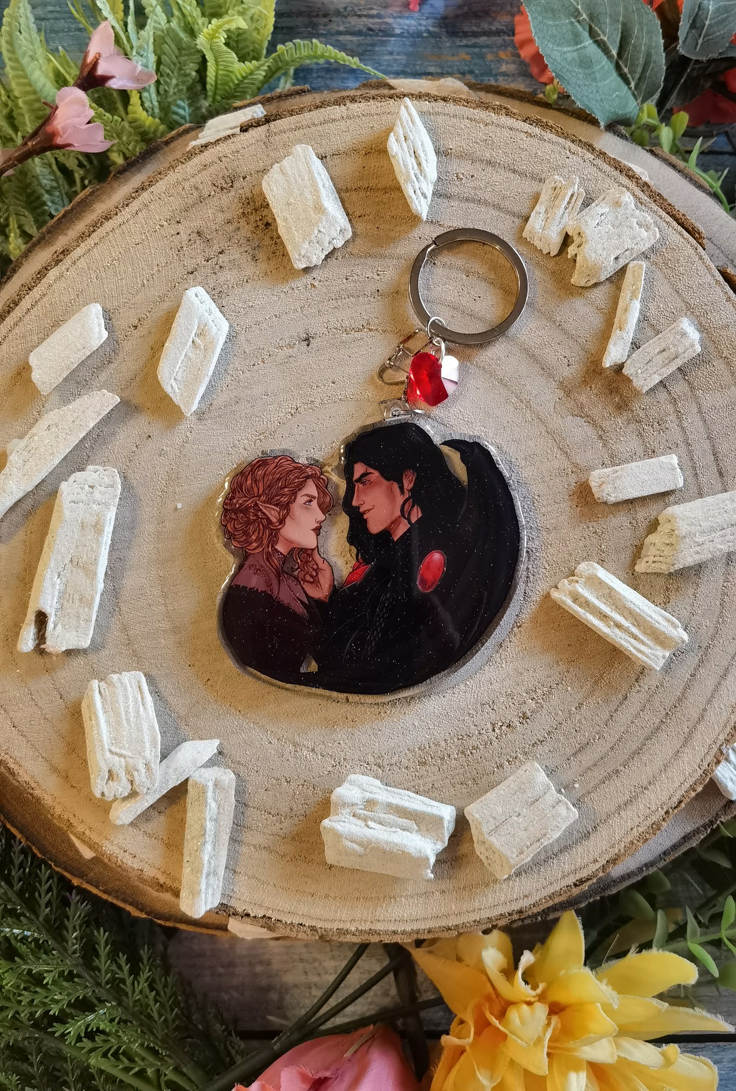 ELRIEL - Azriel & Elain - ACOMAF - ACOWAR - A Court of Thorns and Roses inspired transparent acrylic keychain