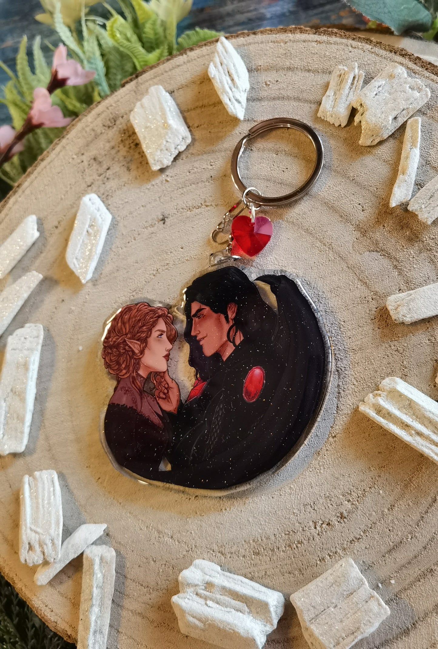 ELRIEL - Azriel & Elain - ACOMAF - ACOWAR - A Court of Thorns and Roses inspired transparent acrylic keychain
