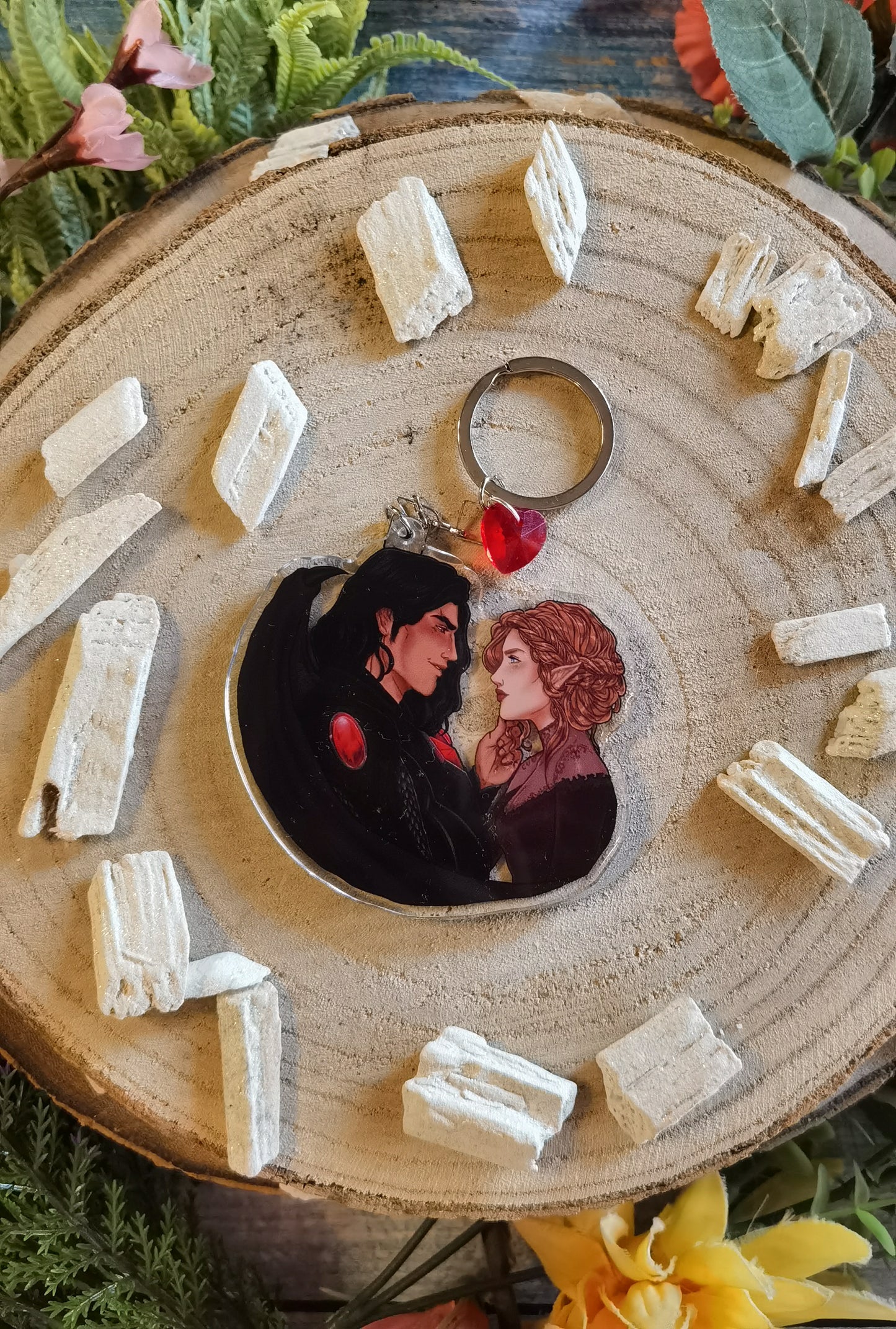 ELRIEL - Azriel & Elain - ACOMAF - ACOWAR - A Court of Thorns and Roses inspired transparent acrylic keychain