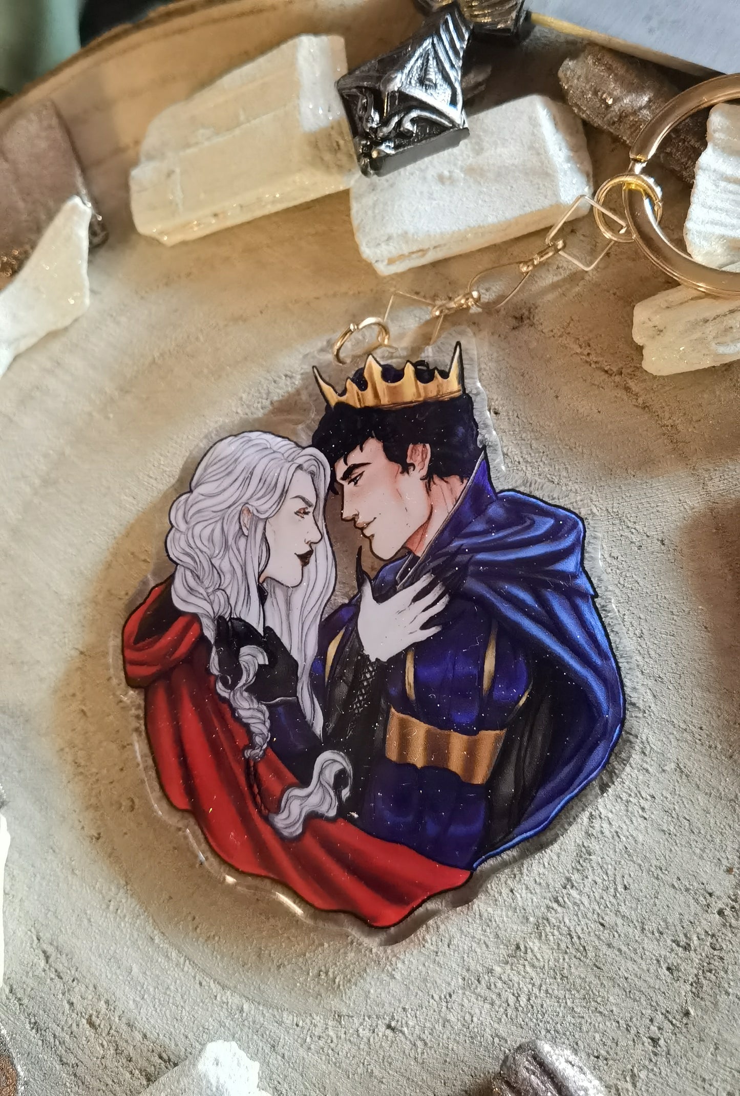 ELRIEL - Azriel & Elain - ACOMAF - ACOWAR - A Court of Thorns and Roses inspired transparent acrylic keychain