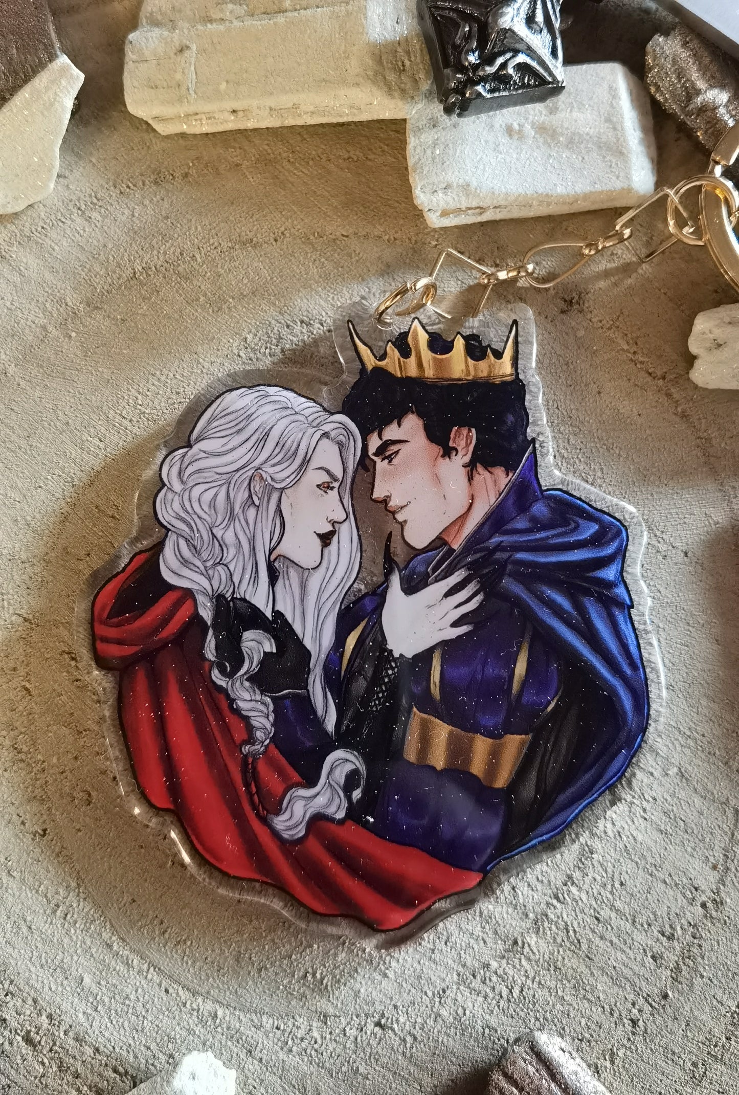 ELRIEL - Azriel & Elain - ACOMAF - ACOWAR - A Court of Thorns and Roses inspired transparent acrylic keychain