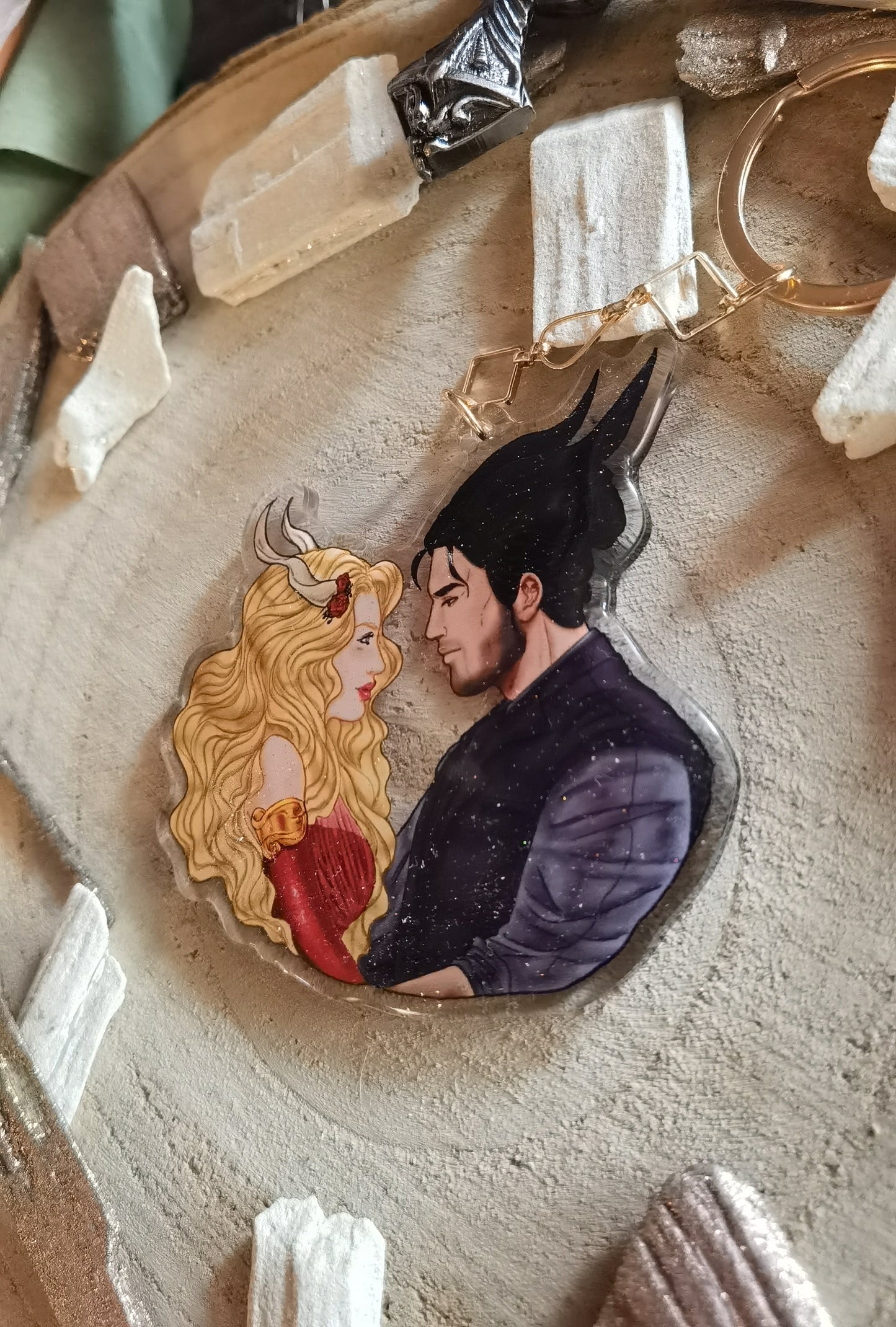 ELRIEL - Azriel & Elain - ACOMAF - ACOWAR - A Court of Thorns and Roses inspired transparent acrylic keychain