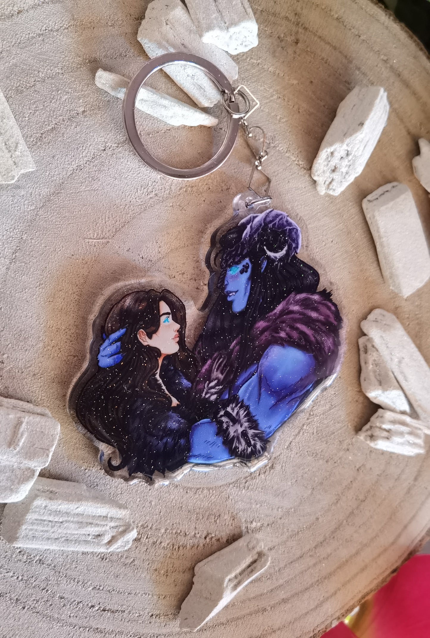 ELRIEL - Azriel & Elain - ACOMAF - ACOWAR - A Court of Thorns and Roses inspired transparent acrylic keychain