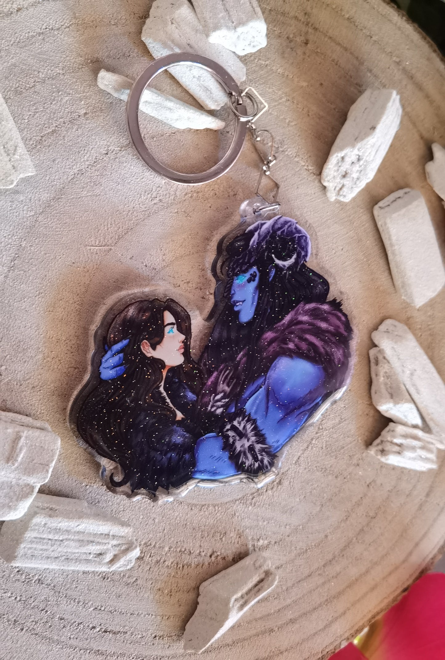 ELRIEL - Azriel & Elain - ACOMAF - ACOWAR - A Court of Thorns and Roses inspired transparent acrylic keychain