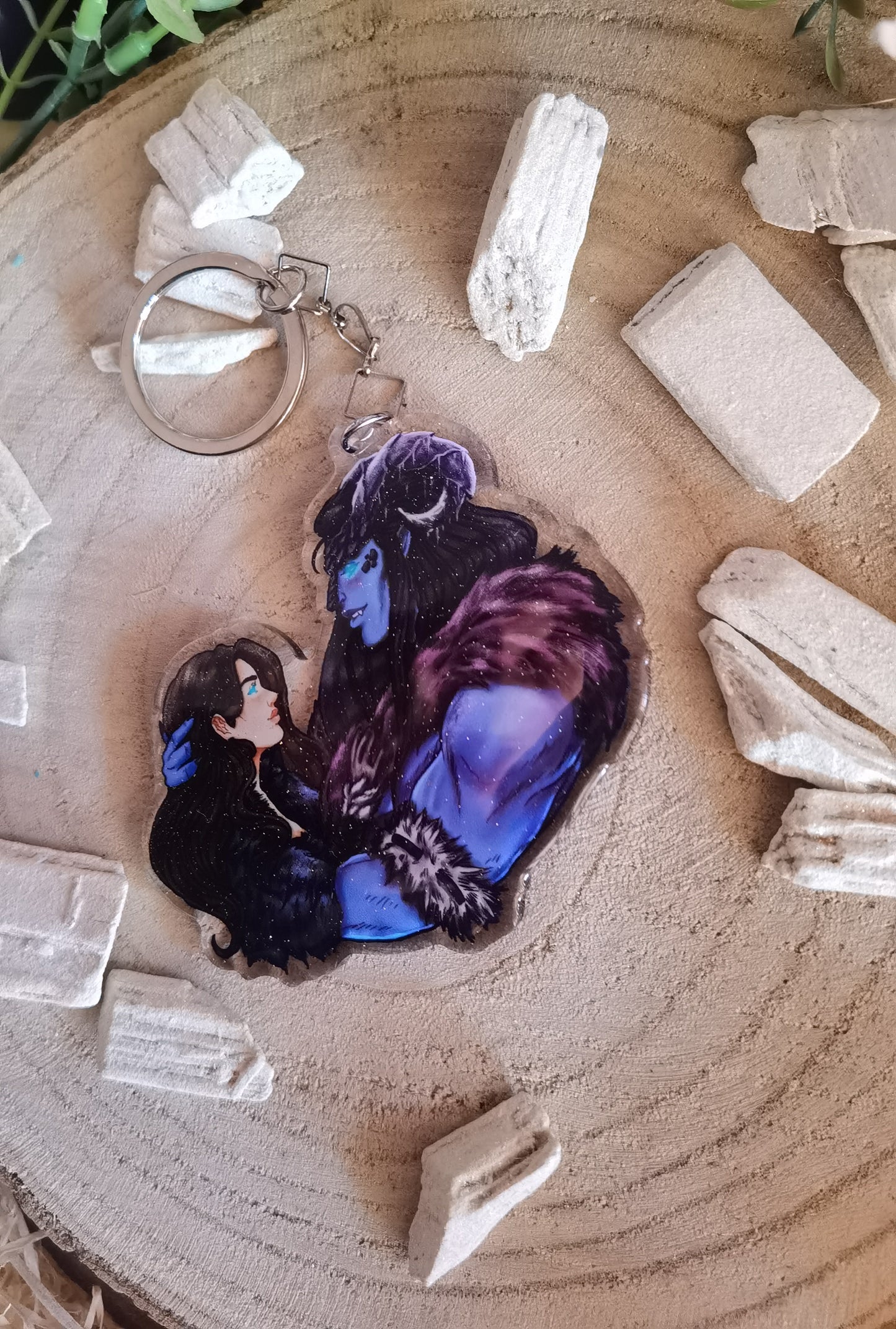 ELRIEL - Azriel & Elain - ACOMAF - ACOWAR - A Court of Thorns and Roses inspired transparent acrylic keychain