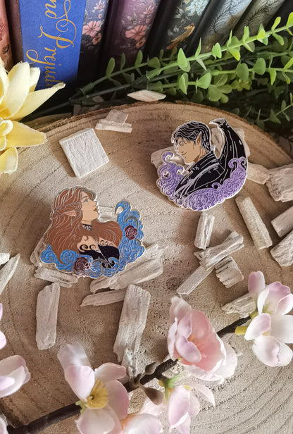 WOODEN PIN: I'm shipping them! Nessian, Feysand, Poppycas, Yenneralt, Jurdan, Darcy Elizabeth, Bryce Hunt, Rowaelin