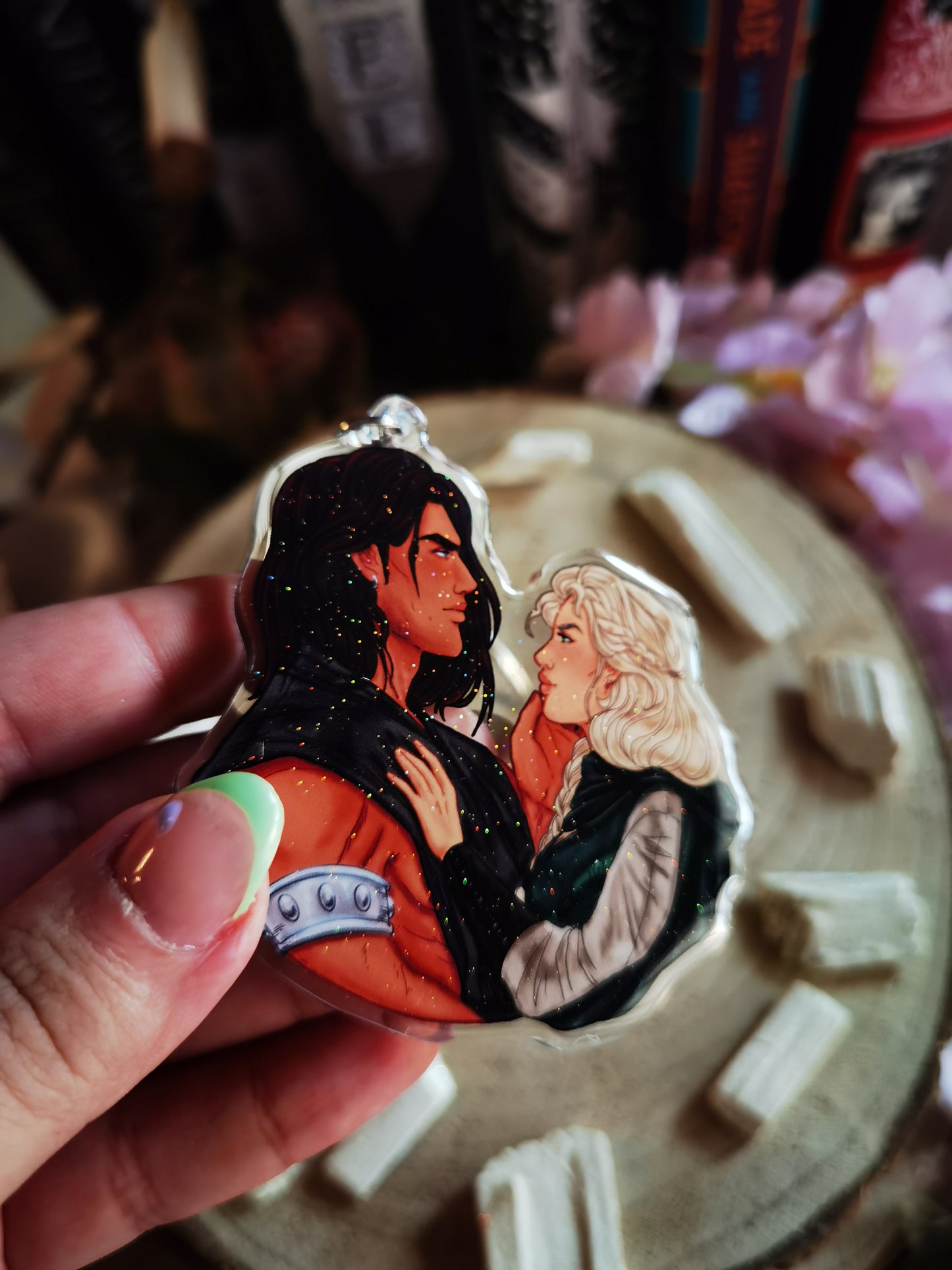 ELRIEL - Azriel & Elain - ACOMAF - ACOWAR - A Court of Thorns and Roses inspired transparent acrylic keychain