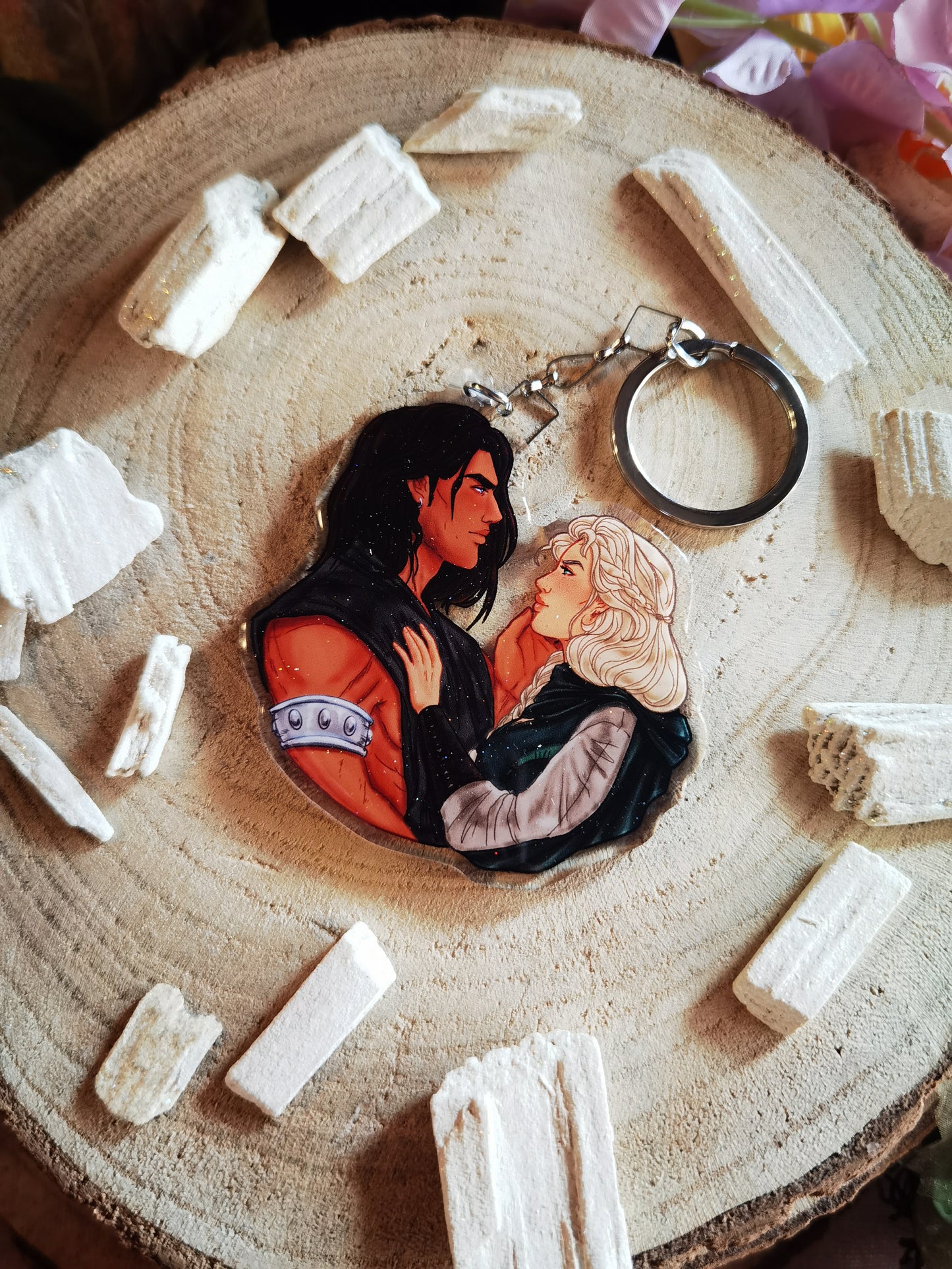 ELRIEL - Azriel & Elain - ACOMAF - ACOWAR - A Court of Thorns and Roses inspired transparent acrylic keychain