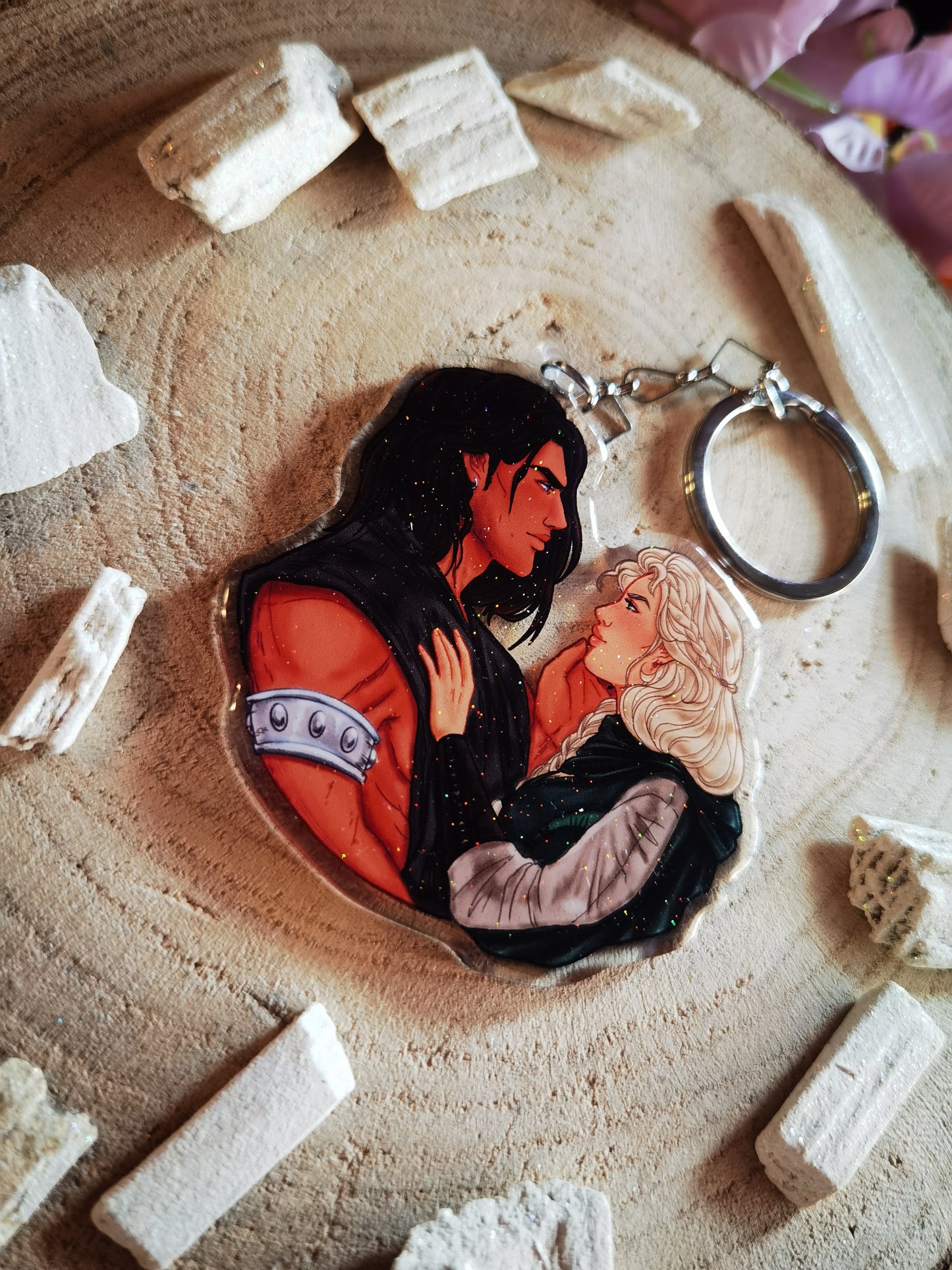 ELRIEL - Azriel & Elain - ACOMAF - ACOWAR - A Court of Thorns and Roses inspired transparent acrylic keychain