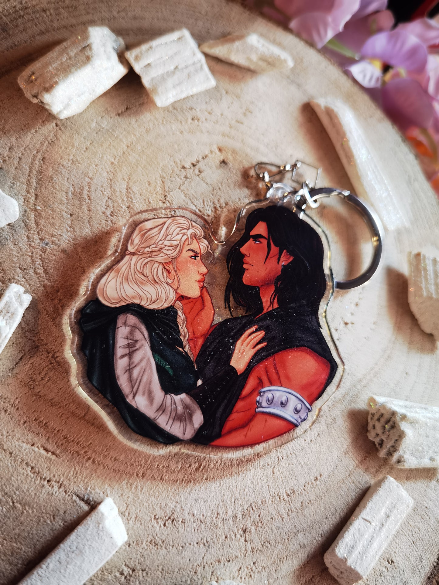 ELRIEL - Azriel & Elain - ACOMAF - ACOWAR - A Court of Thorns and Roses inspired transparent acrylic keychain