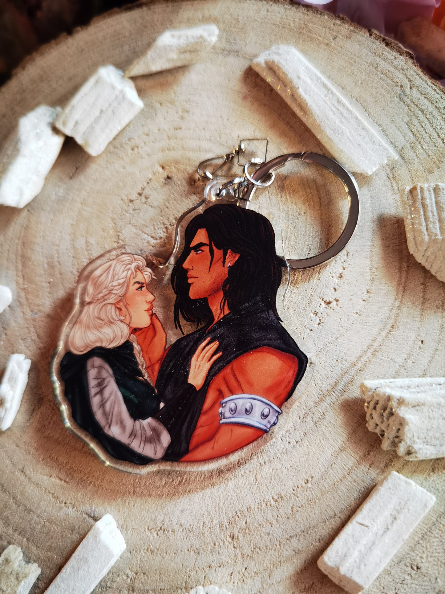 ELRIEL - Azriel & Elain - ACOMAF - ACOWAR - A Court of Thorns and Roses inspired transparent acrylic keychain