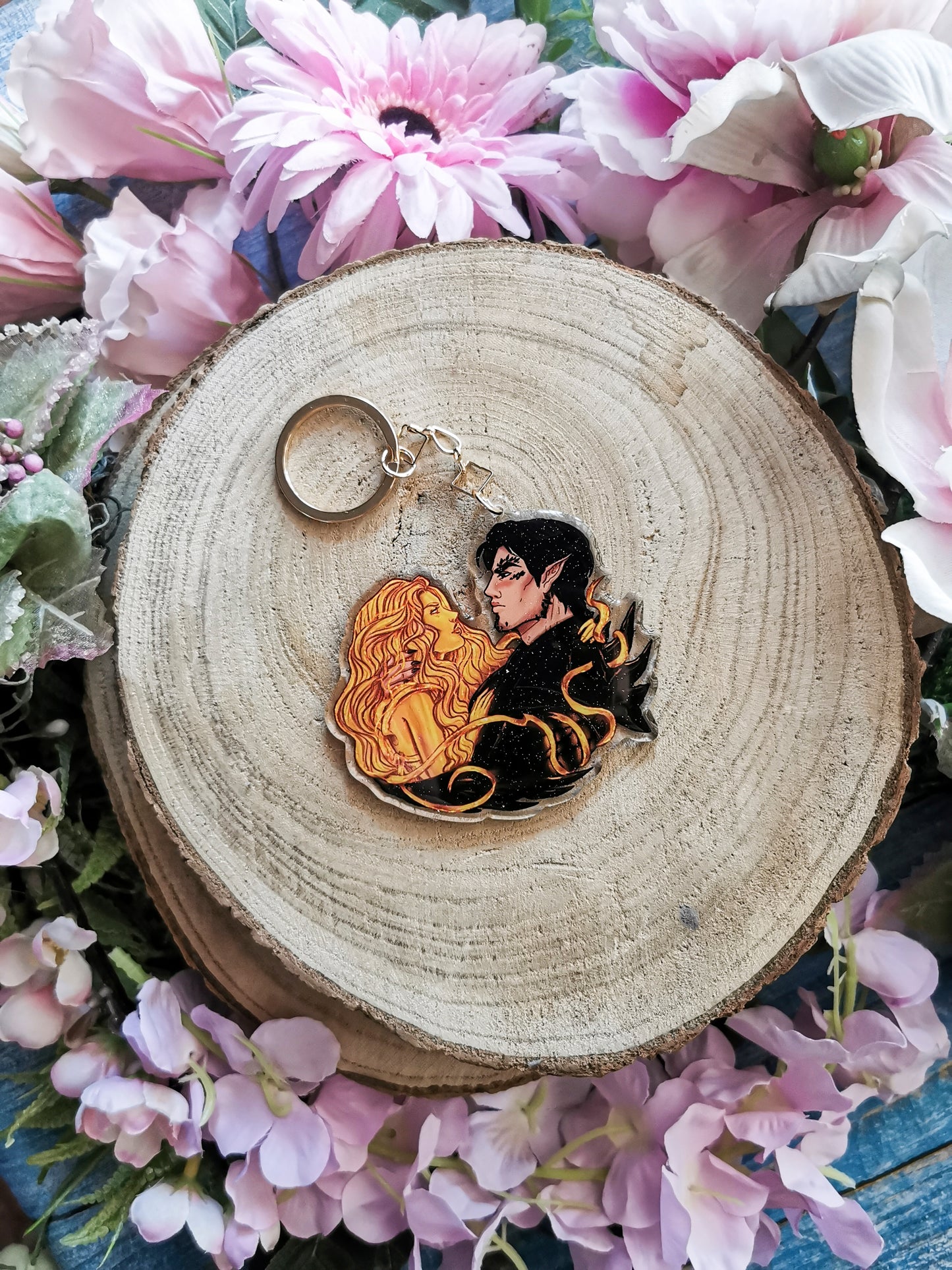 ELRIEL - Azriel & Elain - ACOMAF - ACOWAR - A Court of Thorns and Roses inspired transparent acrylic keychain