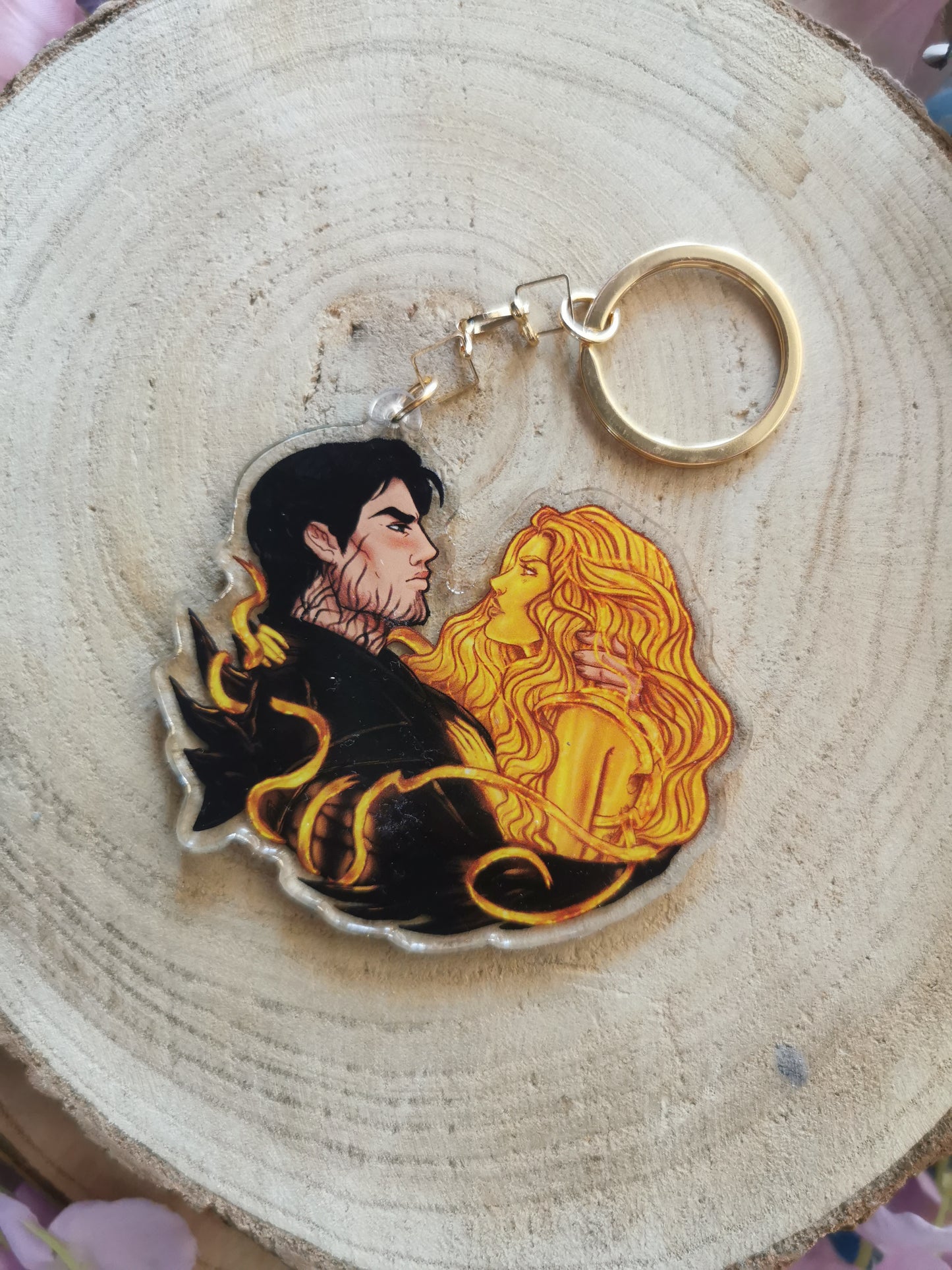 ELRIEL - Azriel & Elain - ACOMAF - ACOWAR - A Court of Thorns and Roses inspired transparent acrylic keychain