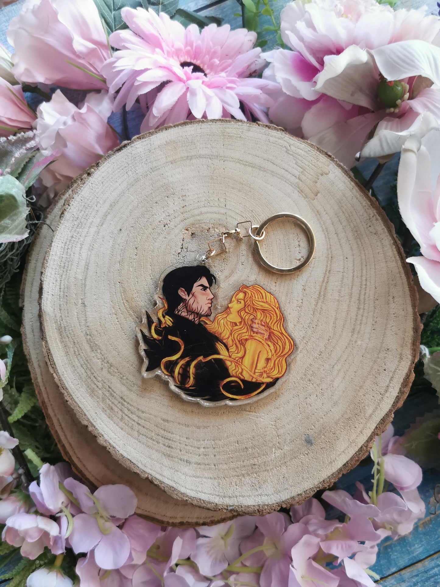 ELRIEL - Azriel & Elain - ACOMAF - ACOWAR - A Court of Thorns and Roses inspired transparent acrylic keychain