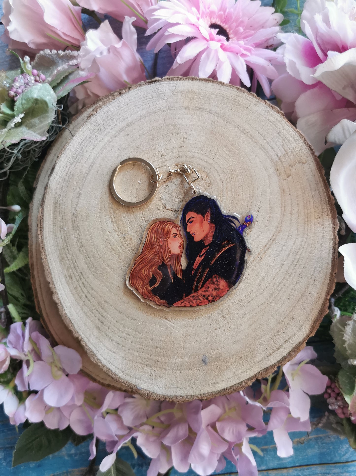 ELRIEL - Azriel & Elain - ACOMAF - ACOWAR - A Court of Thorns and Roses inspired transparent acrylic keychain