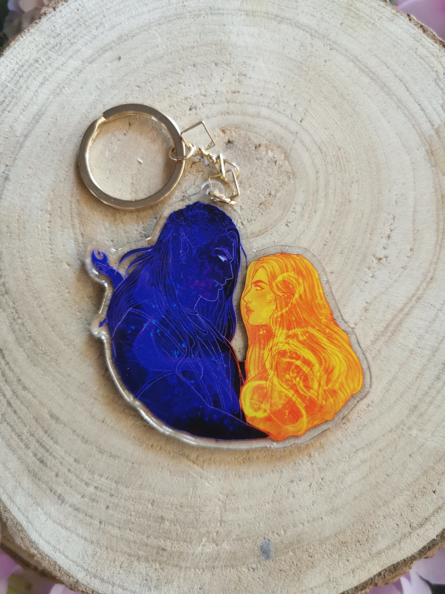 ELRIEL - Azriel & Elain - ACOMAF - ACOWAR - A Court of Thorns and Roses inspired transparent acrylic keychain