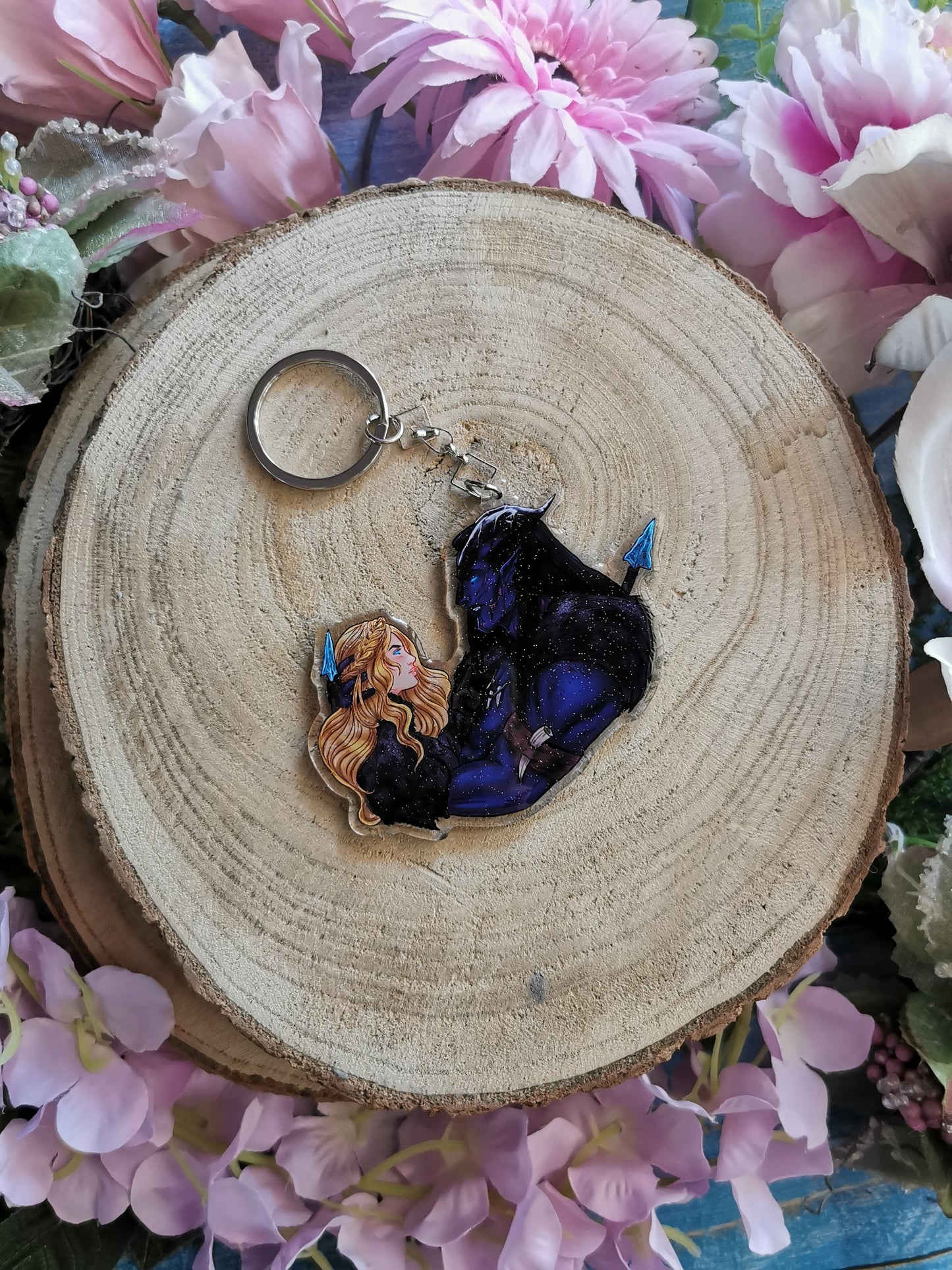 ELRIEL - Azriel & Elain - ACOMAF - ACOWAR - A Court of Thorns and Roses inspired transparent acrylic keychain