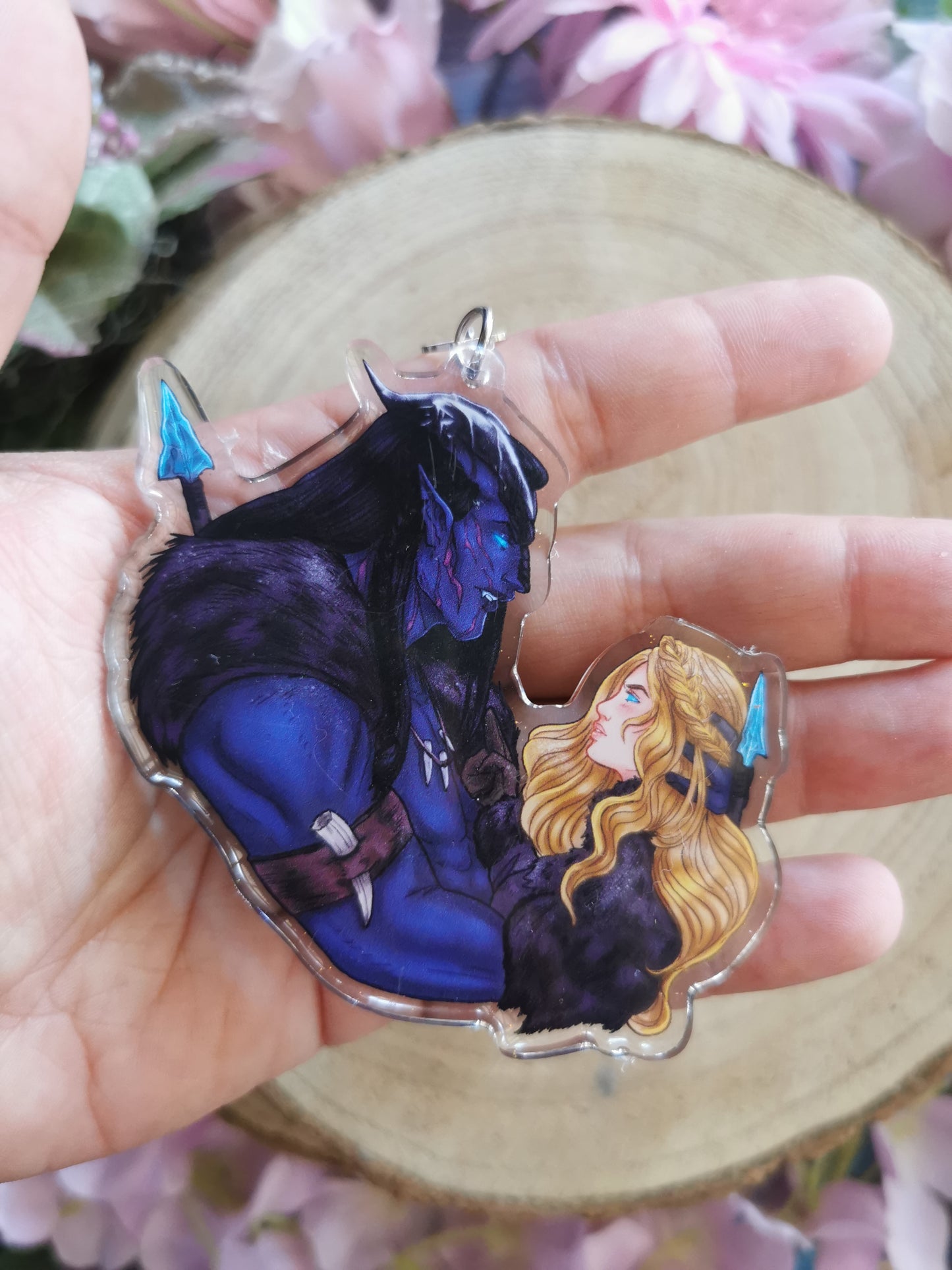 ELRIEL - Azriel & Elain - ACOMAF - ACOWAR - A Court of Thorns and Roses inspired transparent acrylic keychain