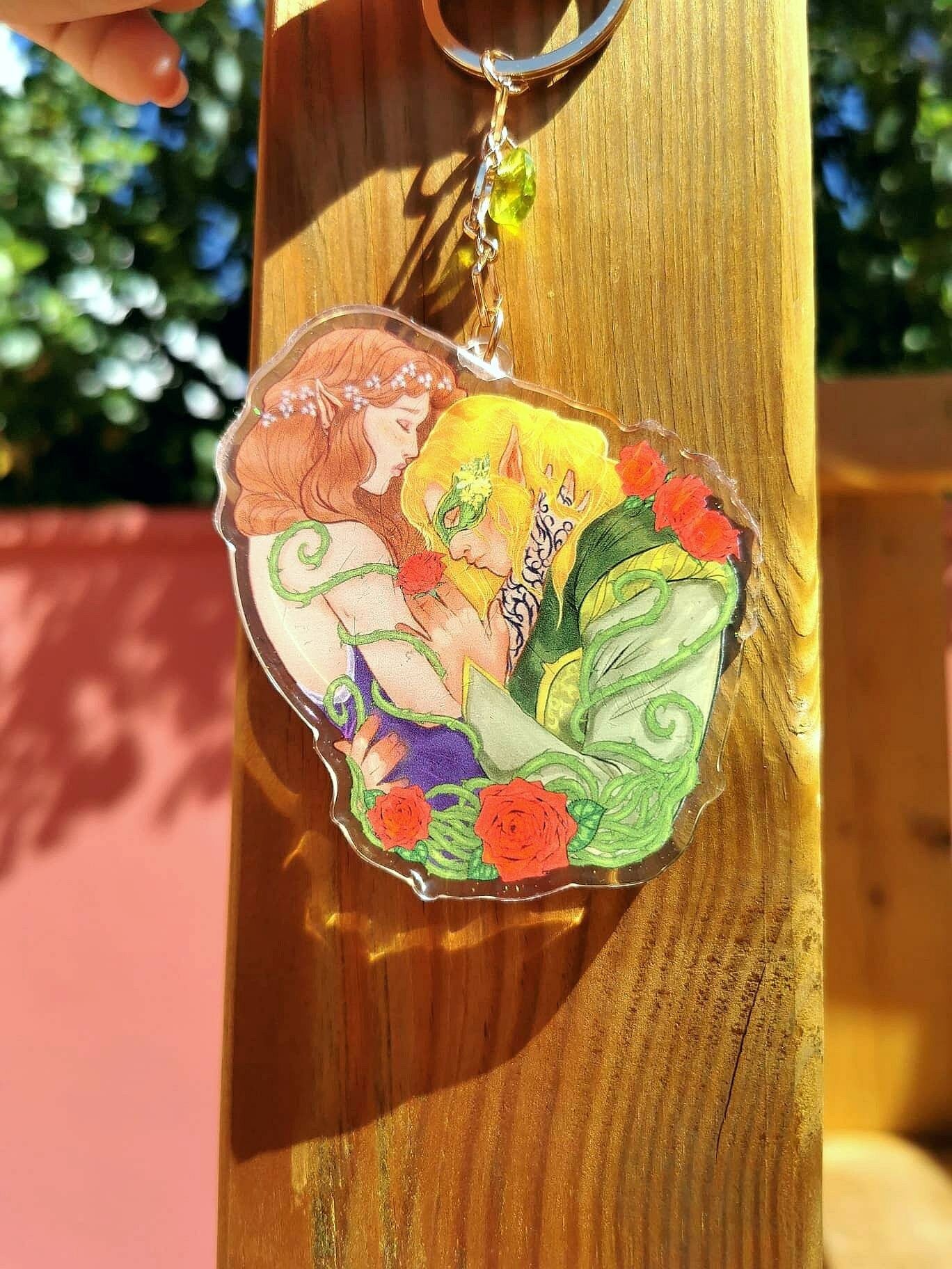 FEYLIN - Feyre x Tamlin - ACOTAR inspired glitter keychain charm