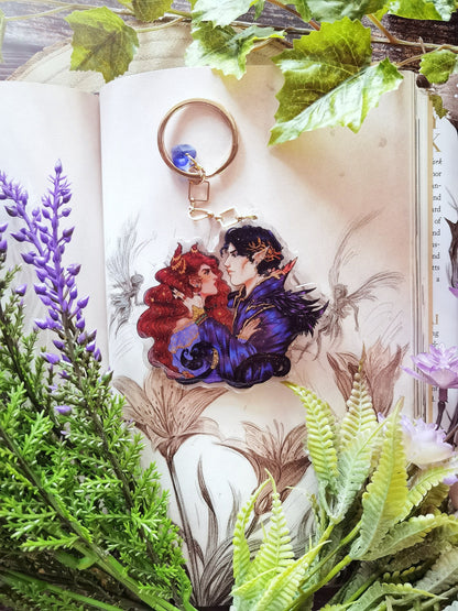 JURDAN - Cardan and Jude The Cruel Prince inspired shiny acrylic keychain