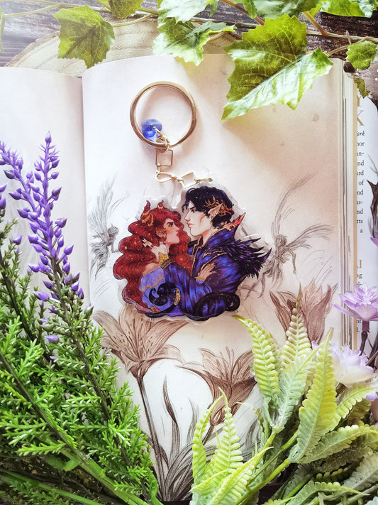 JURDAN - Cardan and Jude The Cruel Prince inspired shiny acrylic keychain