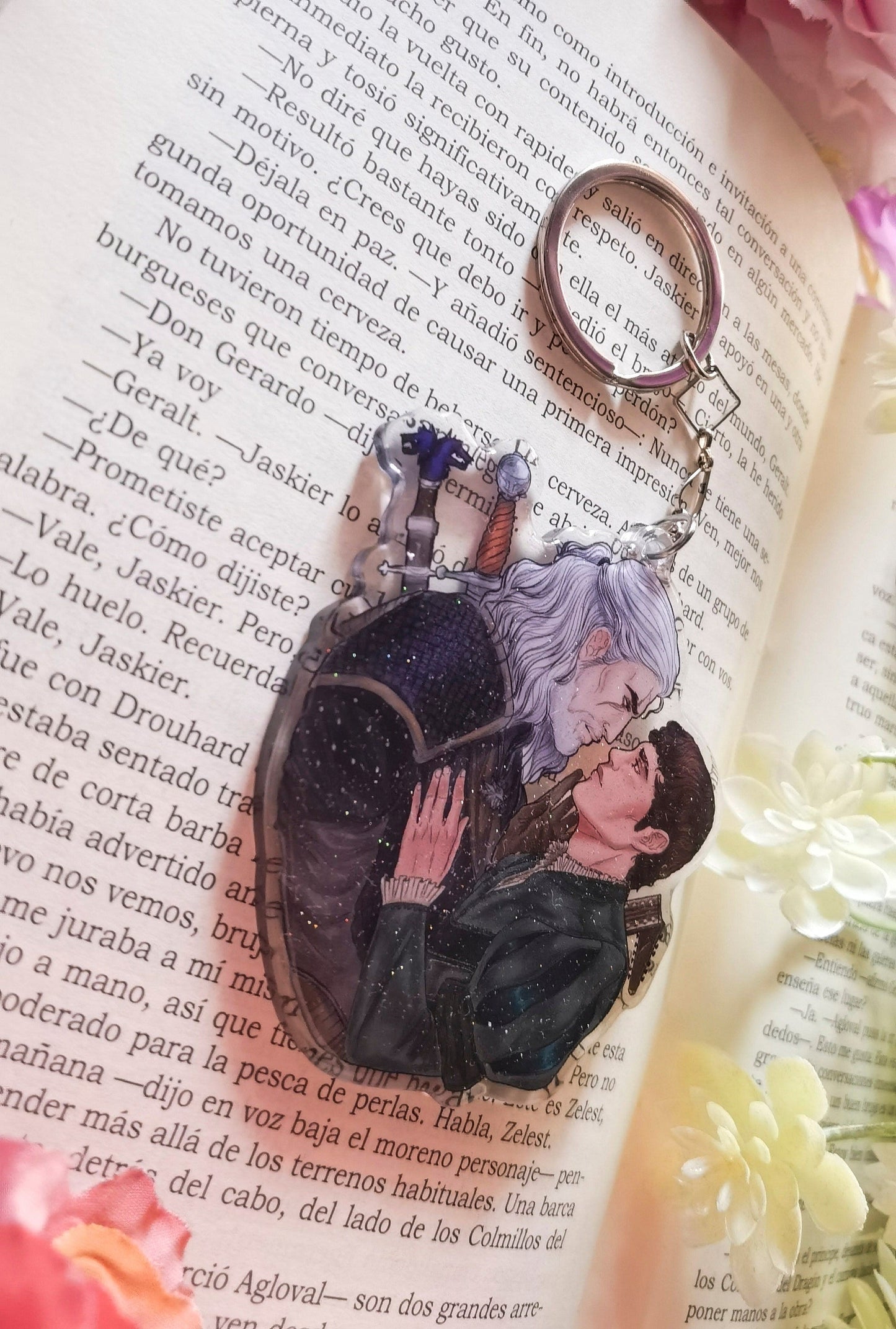 THE WITCHER Geralt x Jarkier inspired acrylic charm (Geraskier)