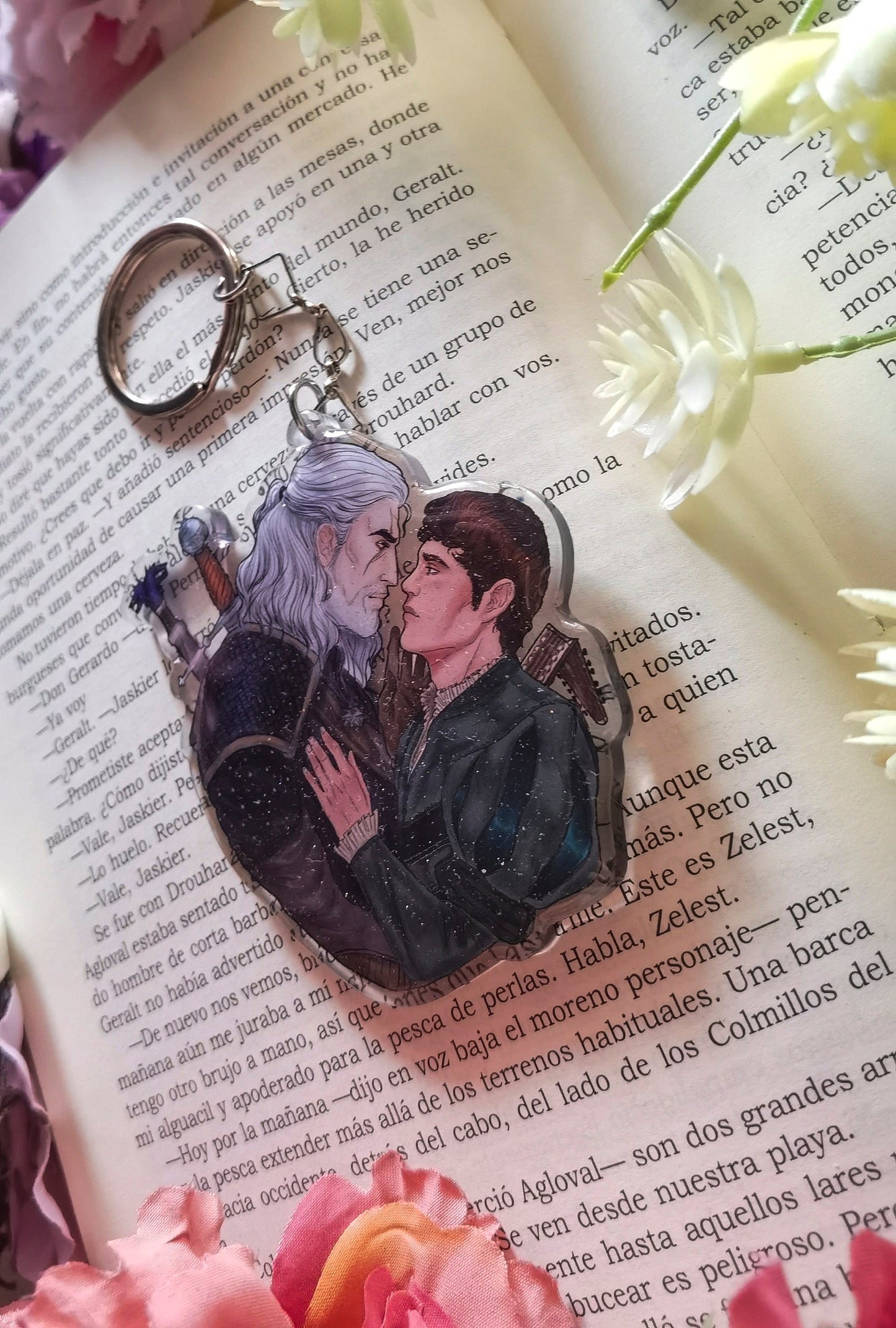THE WITCHER Geralt x Jarkier inspired acrylic charm (Geraskier)