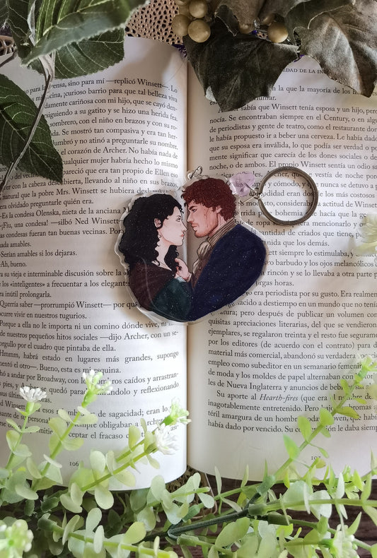 Outlander - Jaime and Claire Fraser inspired Acrylic keychain