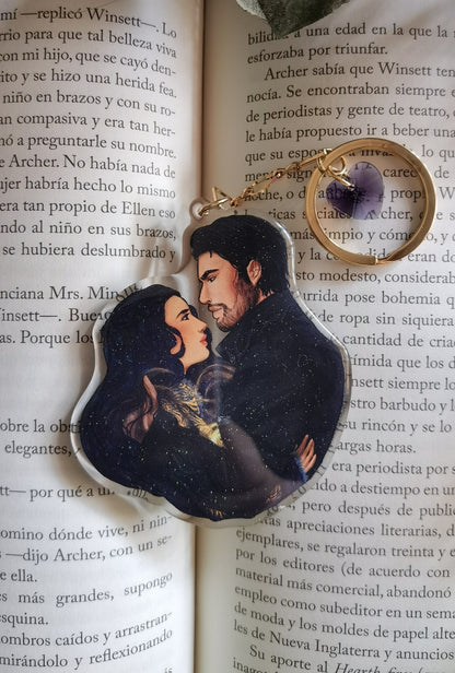 Shadow and Bone Grishaverse Alina x Darkling inspired acylic charm (Darklina)