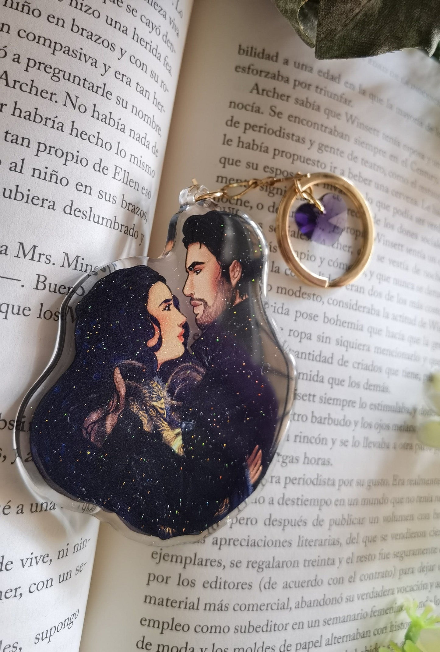 Shadow and Bone Grishaverse Alina x Darkling inspired acylic charm (Darklina)