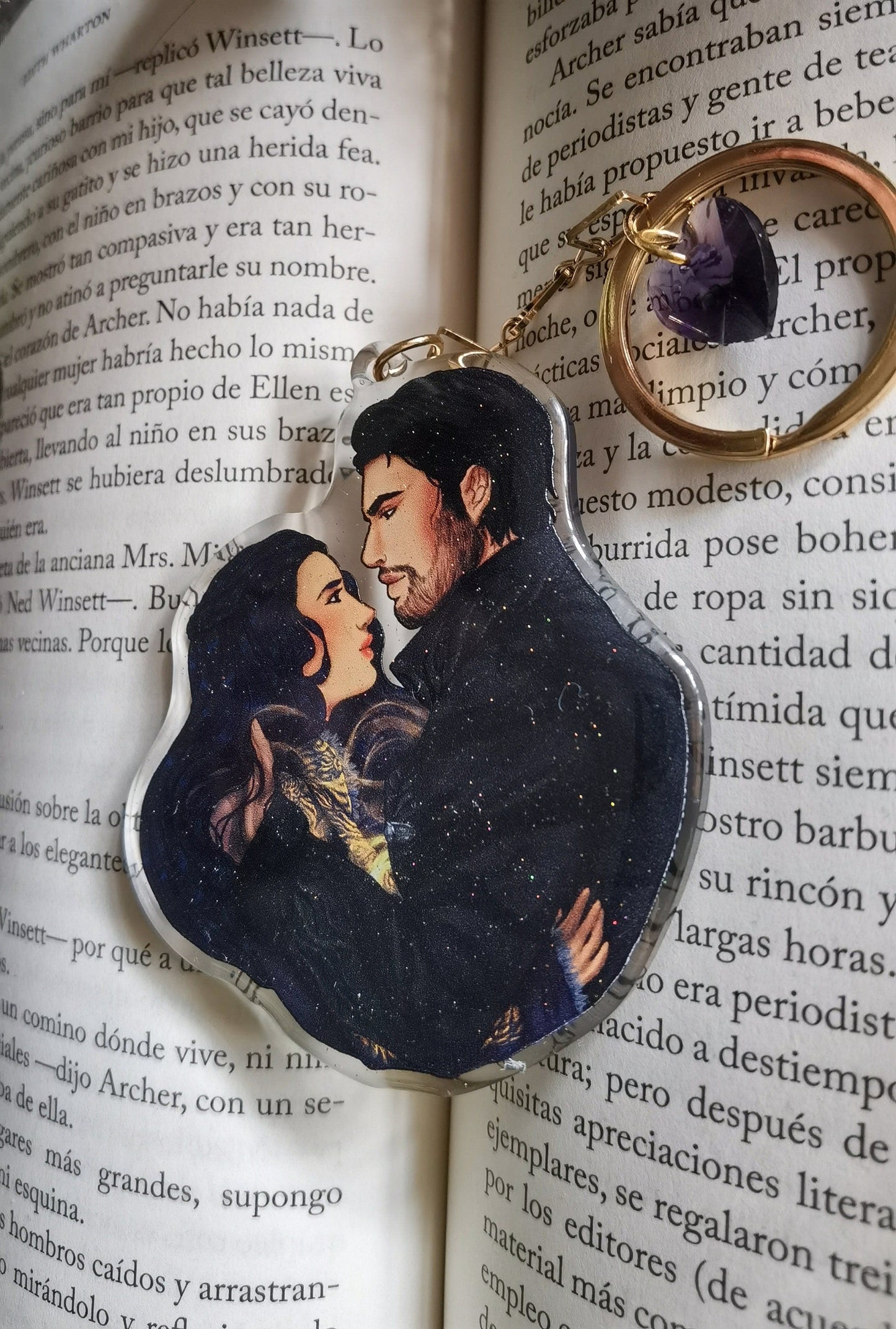 Shadow and Bone Grishaverse Alina x Darkling inspired acylic charm (Darklina)