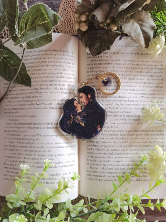 Shadow and Bone Grishaverse Alina x Darkling inspired acylic charm (Darklina)