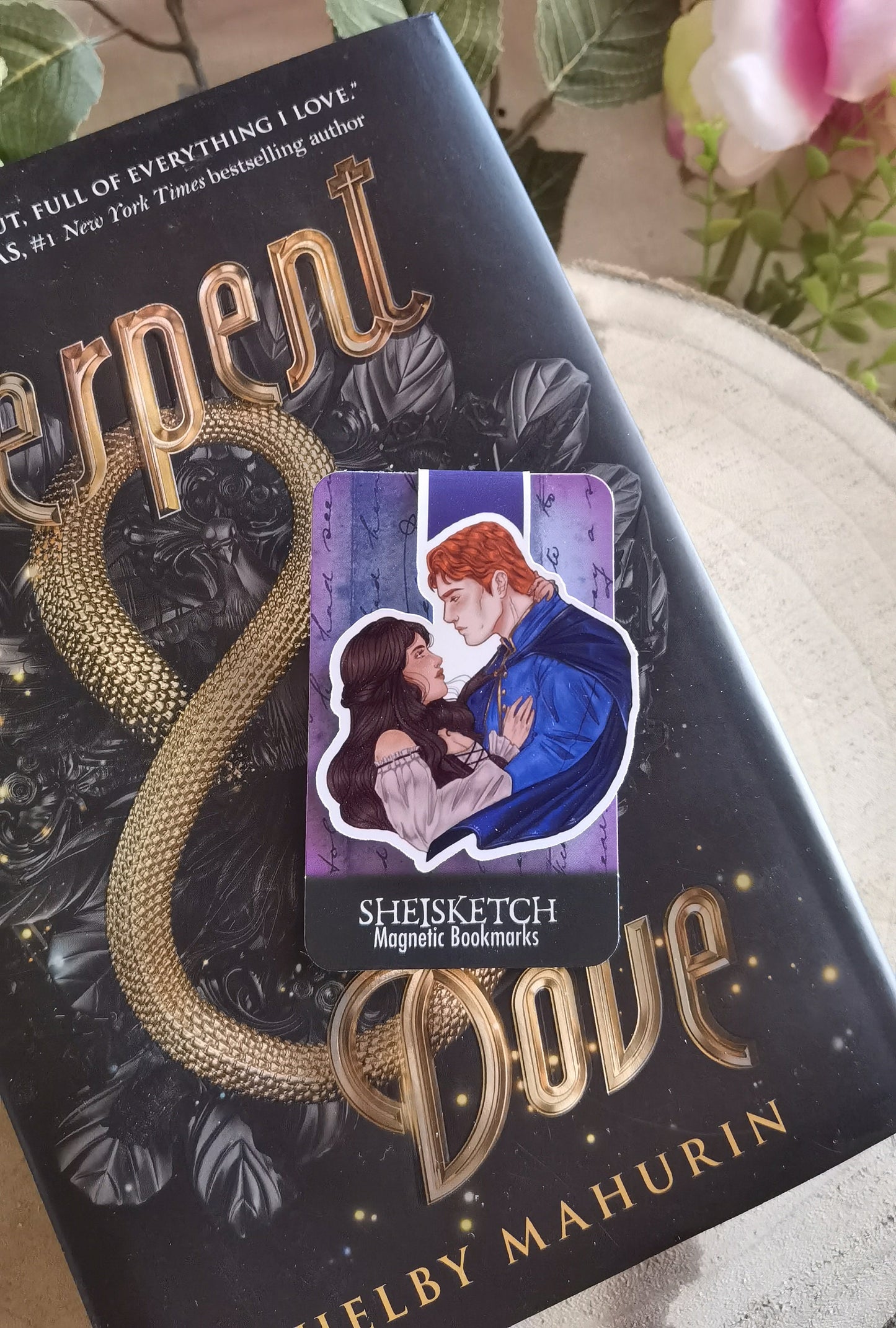 Lou x Reid - SERPENT AND DOVE inspired Magnetic Bookmark Witch x Witch hunter