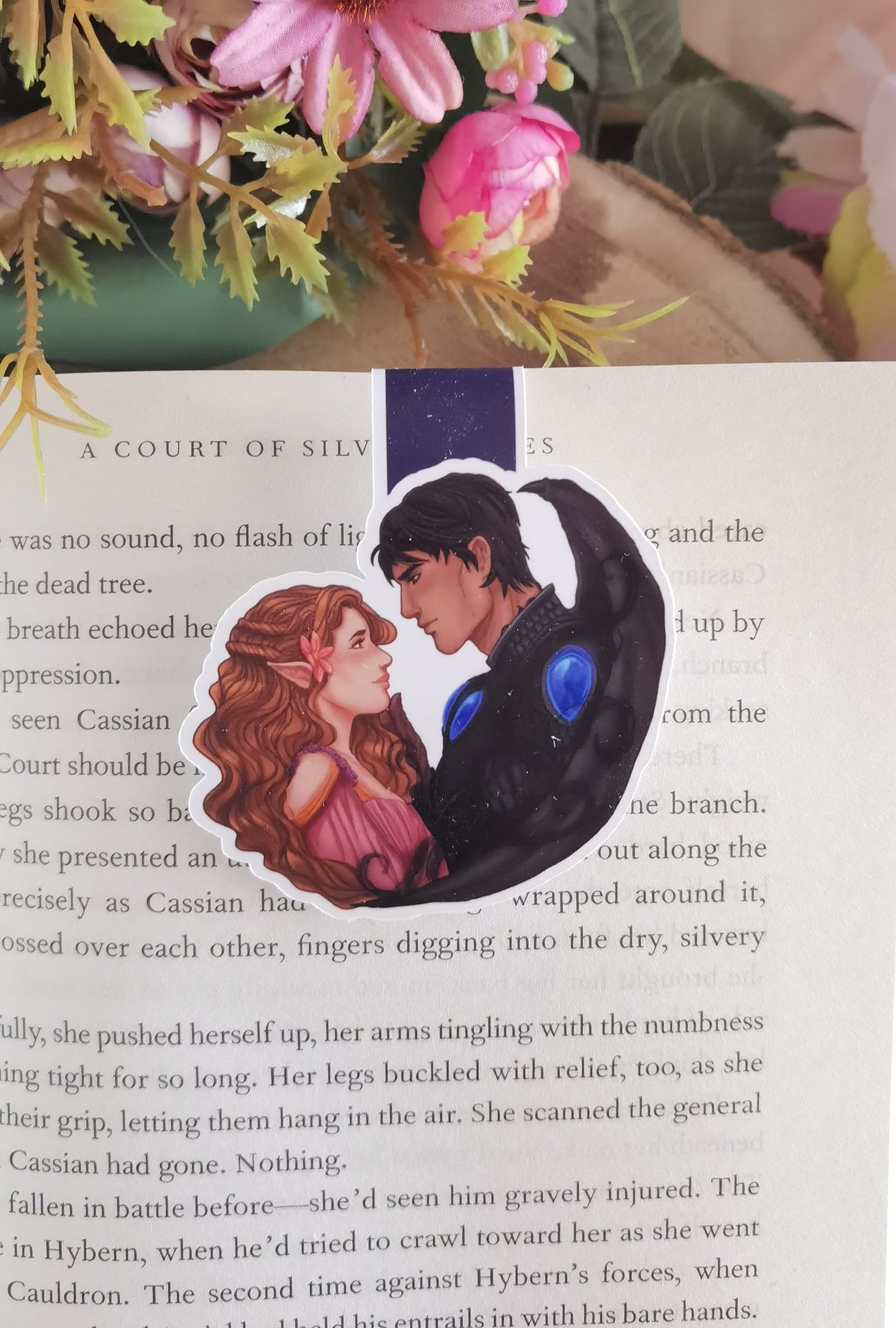 ELRIEL - Elain Archeron y Azriel ACOTAR Marcapáginas magnético con licencia