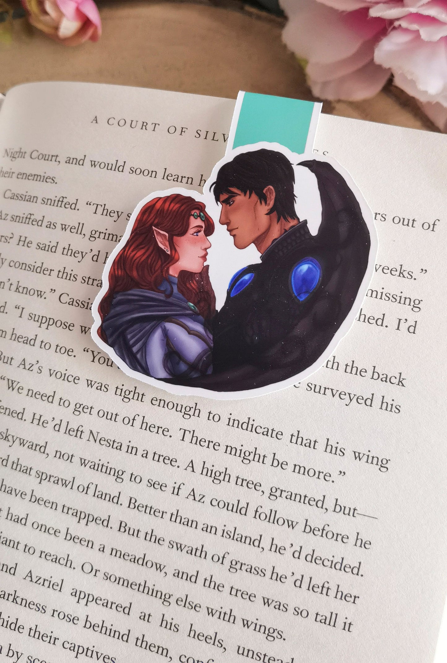 GWYNRIEL - Gwyneth Berdara y Azriel ACOTAR A Court of Thorns and Roses licensed Magnetic Bookmark
