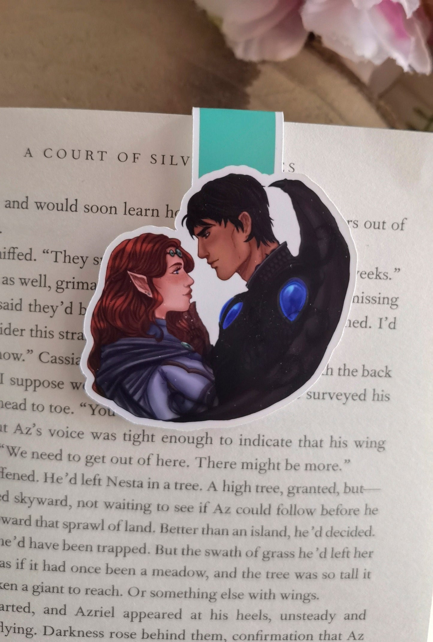 GWYNRIEL - Gwyneth Berdara y Azriel ACOTAR A Court of Thorns and Roses licensed Magnetic Bookmark