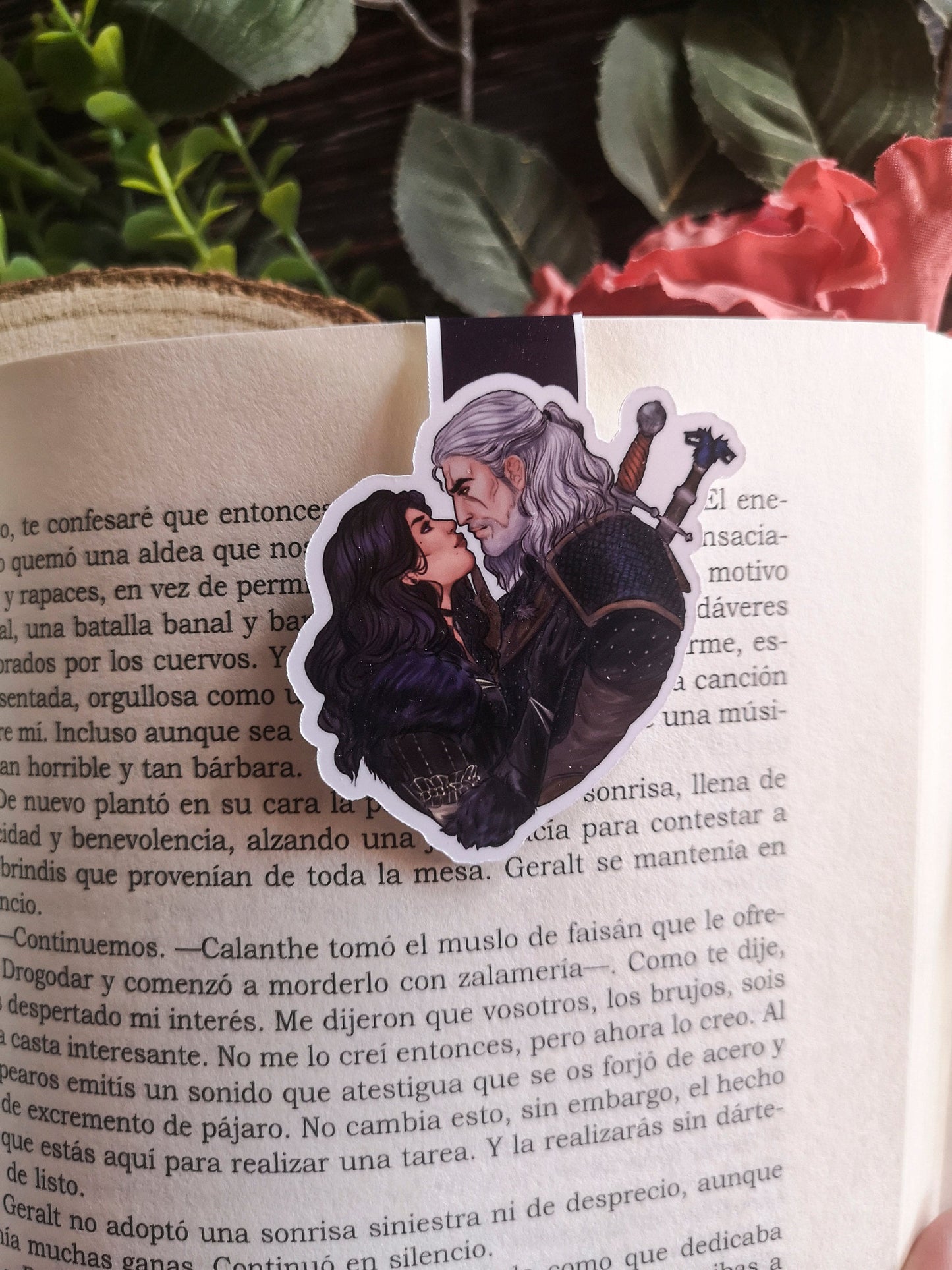 Geralt x Jaskier/Geralt Yennefer Geraskier Yenneralt THE WITCHER inspired Magnetic Bookmark