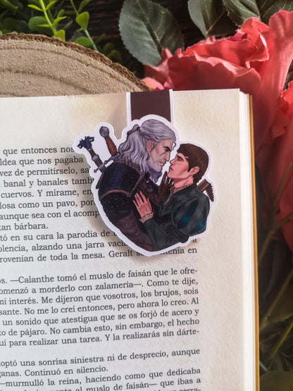 Geralt x Jaskier/Geralt Yennefer Geraskier Yenneralt THE WITCHER inspired Magnetic Bookmark