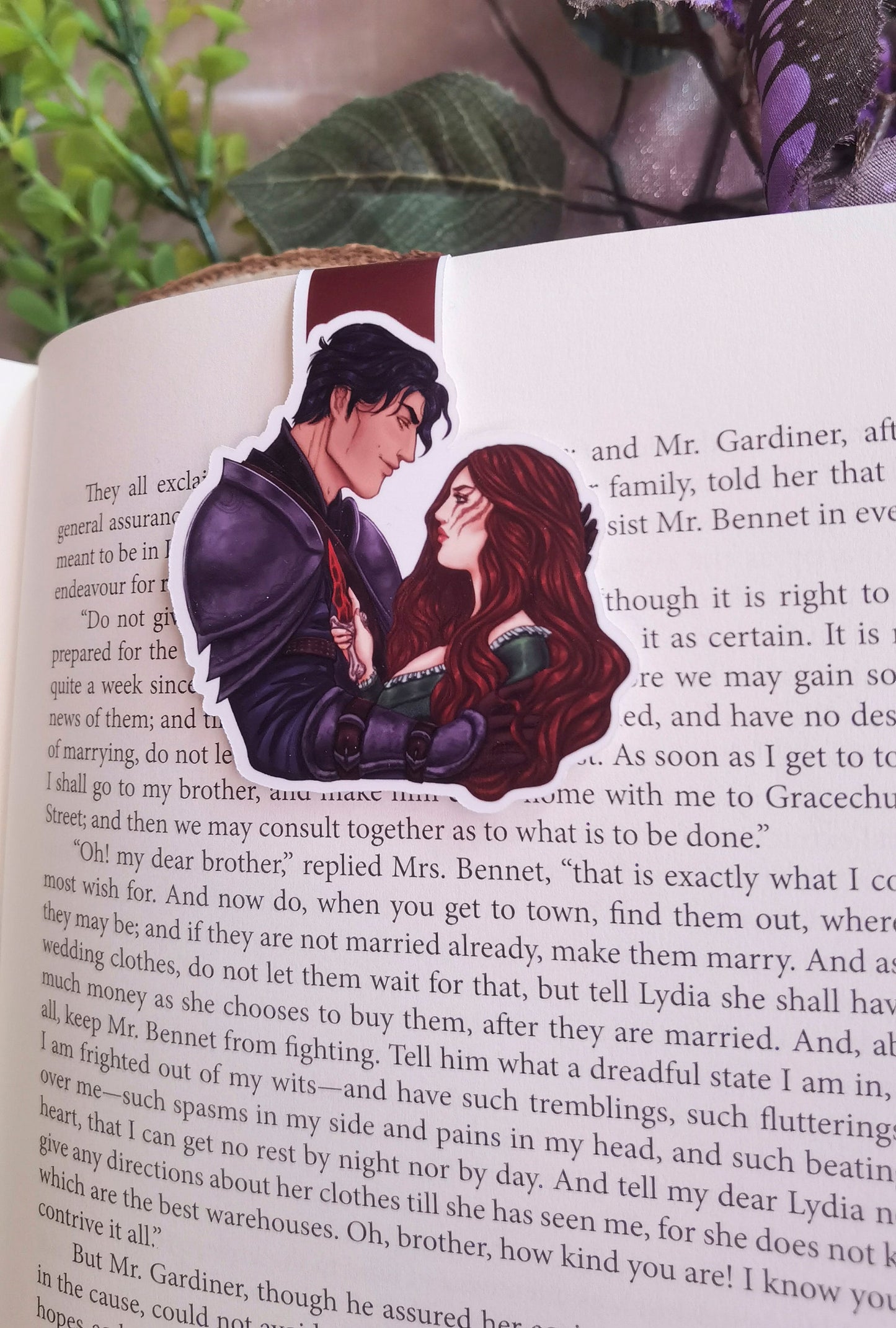 FROM BLOOD AND ASH Penellaphe x Casteel Bookmark [Official License] (Poppy x Hawke)