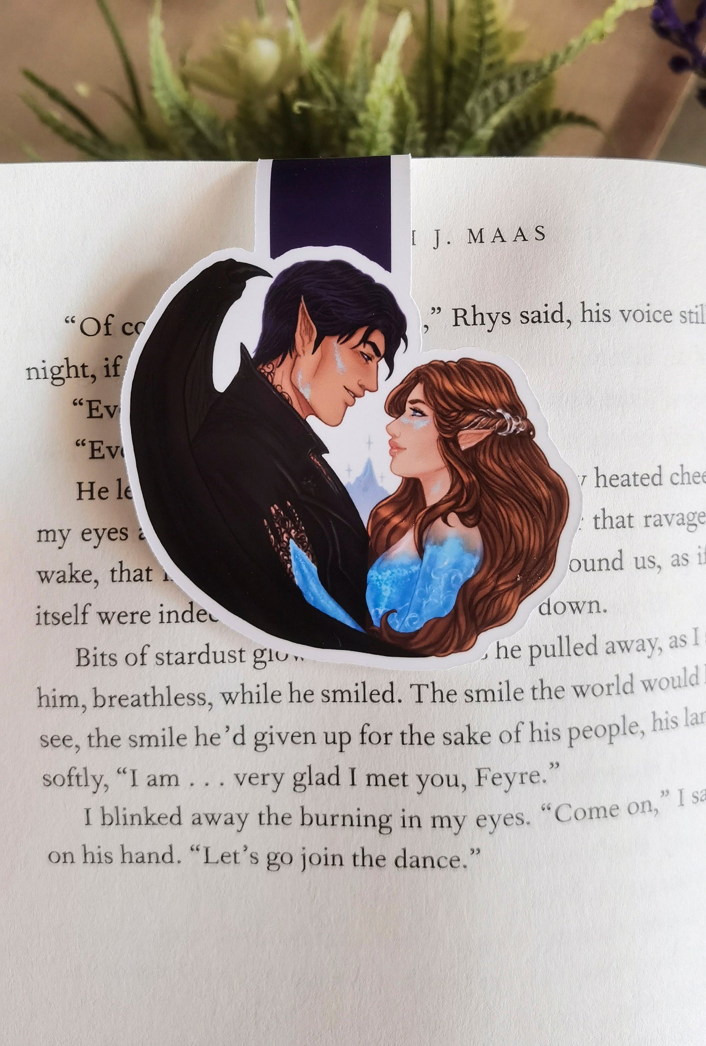 FEYSAND - Feyre Archeron y Rhysand ACOTAR A Court of Thorns and Roses officially licensed Magnetic Bookmark