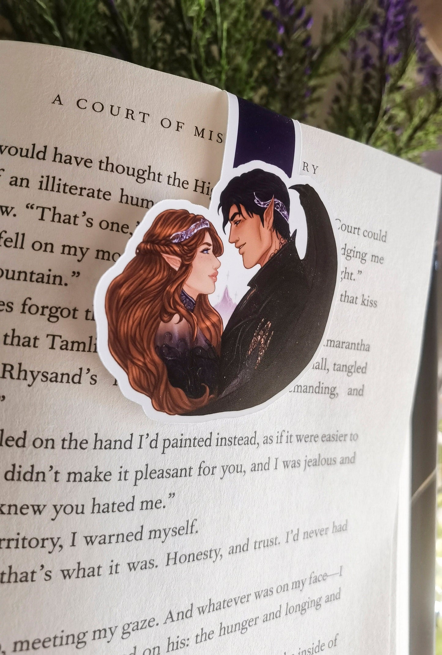 FEYSAND - Feyre Archeron y Rhysand ACOTAR A Court of Thorns and Roses officially licensed Magnetic Bookmark
