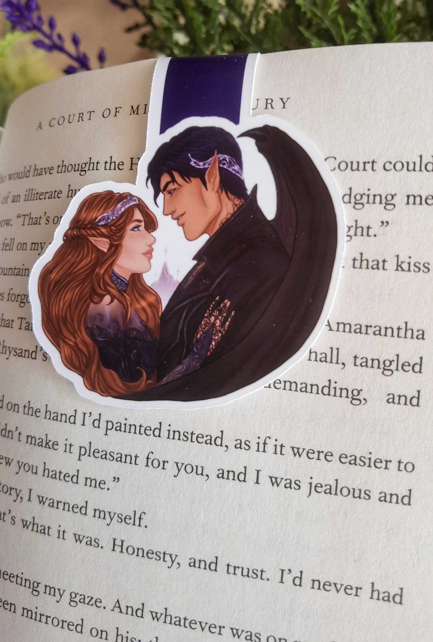 FEYSAND - Feyre Archeron y Rhysand ACOTAR A Court of Thorns and Roses officially licensed Magnetic Bookmark