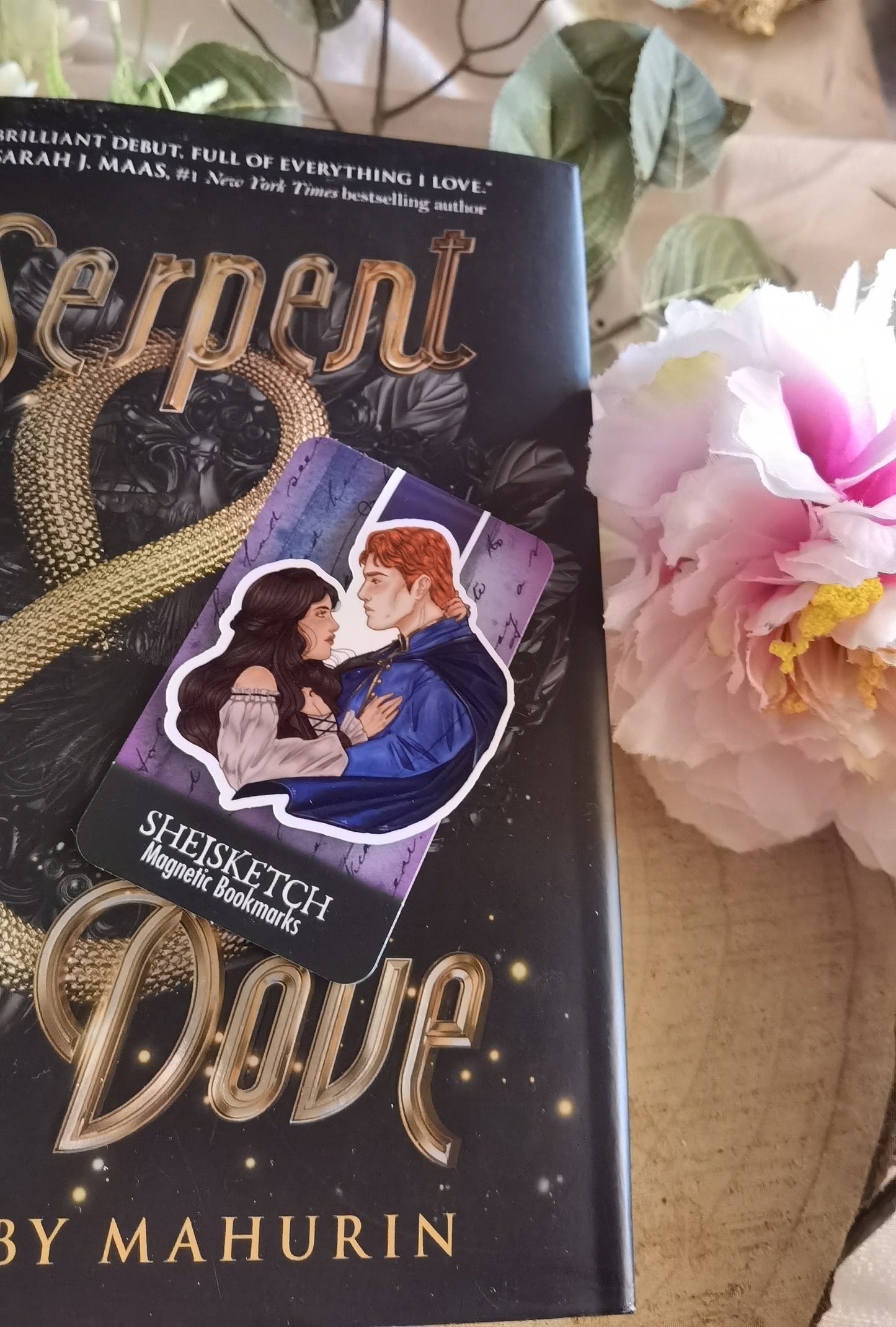 Lou x Reid - SERPENT AND DOVE inspired Magnetic Bookmark Witch x Witch hunter