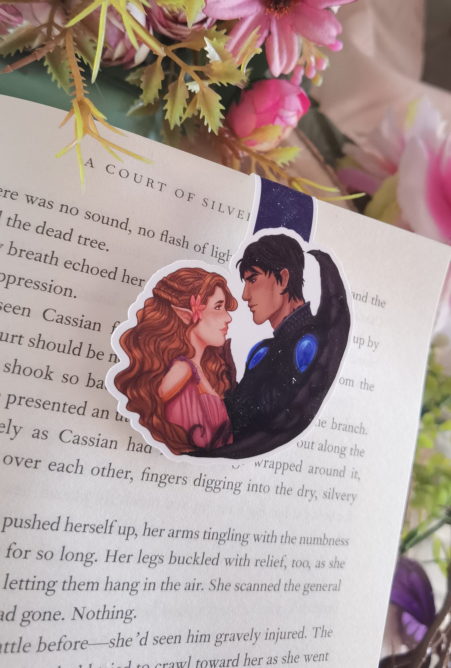 ELRIEL - Elain Archeron y Azriel ACOTAR Marcapáginas magnético con licencia