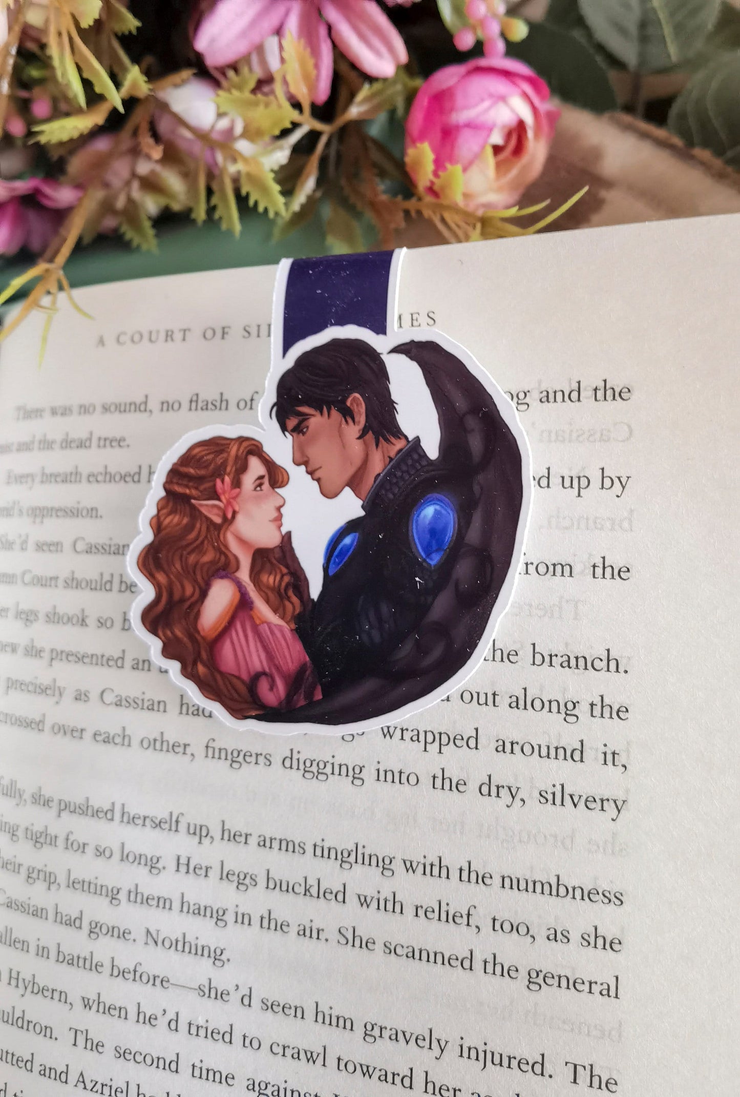 ELRIEL - Elain Archeron y Azriel ACOTAR Marcapáginas magnético con licencia