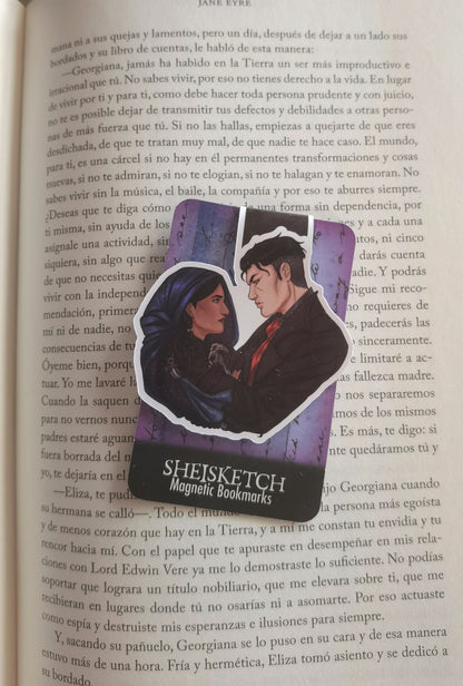 SIX OF CROWS Grishaverse Inej x Kaz Kanej inspired Magnetic Bookmark